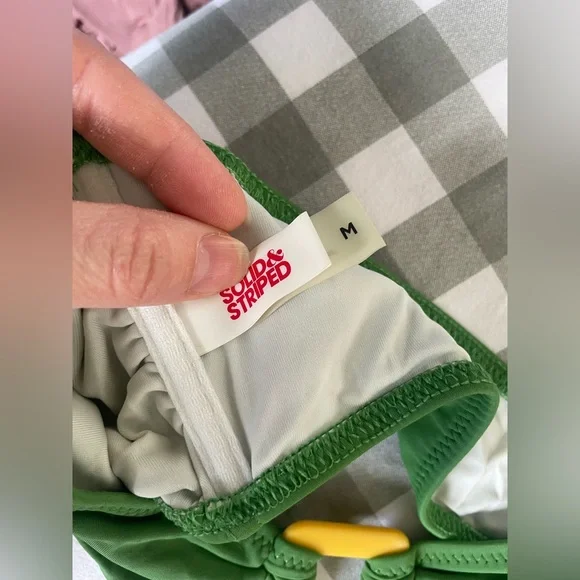 NWT Solid & Striped Tati Savana Green Bikini - Picture 6 of 9